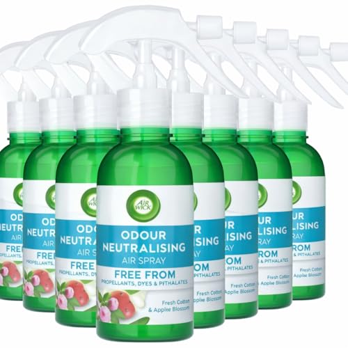 Air Wick Odour Neutralising Air Spray Fresh Cotton & Apple Blossom 8x237ml