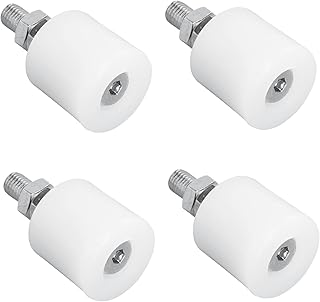 SEWOART Nylon Chuck Sliding Door Track Pulley Block Sliding Doors 4pcs Roller Nylon Sliding Gate Wheel Gate Guiding Wheel Nylon Guiding Wheel Guiding Wheel for Door Electric Door Wheel
