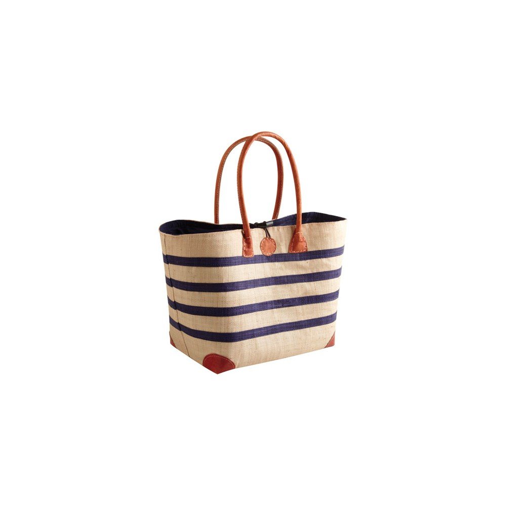 Cabas rabane 2 anses et Coins en Cuir
