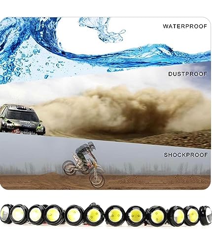 Image of AUTO MT 18mm Eagle Eye Led Lights High Power 9W Red Daytime Running Light Car Motorcycle DRL Car Accessories Marker Light Fog Lamp Backup Marker Light (10PC WHITE 9W Eagle Eye Led Lights)