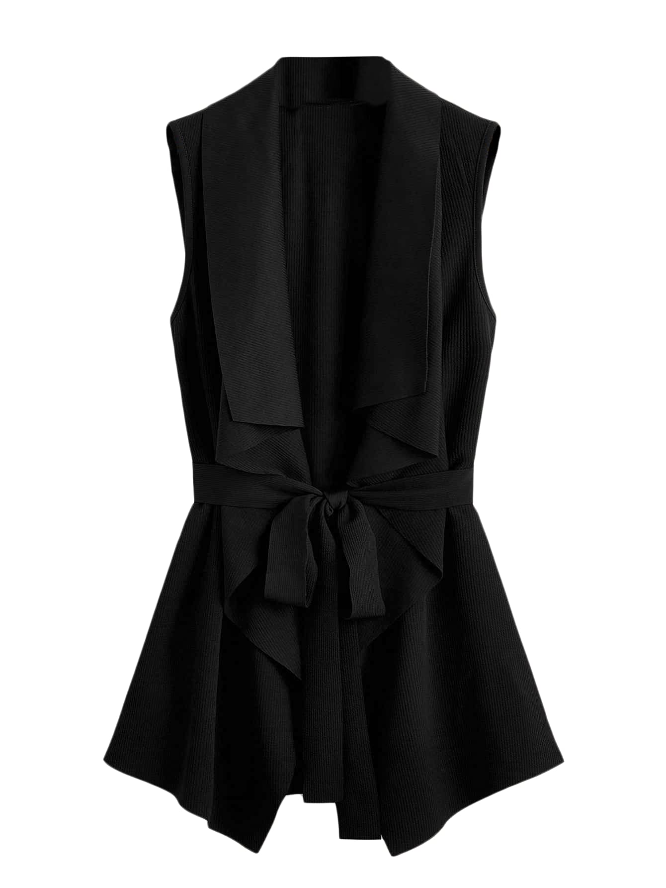 GORGLITTER Womens Tie Front Long Sweater Vests Cardigans Sleeveless Trendy Fall Business Casual Dressy Blazer Jackets