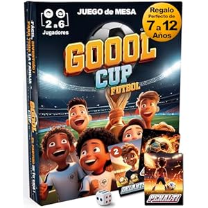 Juegos de Mesa de Cartas de Futbol Familiar Divertido de Viaje – Juego de Mesa para niños 6 7 8 9 10 11 12 años Regalo niño niña de 2 a 6 Jugadores – Jugar con Familia y Amigos (Negro)