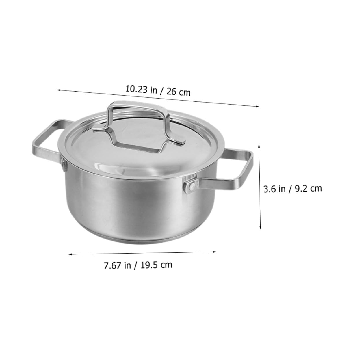 Gatuida Multifunktionstopf aus Edelstahl 24cm mit Robustem Praktischem Design für Suppe und Alltagsgebrauch in Küche