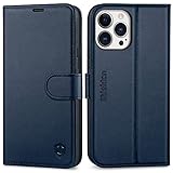 SHIELDON Case for iPhone 13 Pro Max 5G, Genuine Leather Wallet Case for iPhone 13 Pro Max RFID...