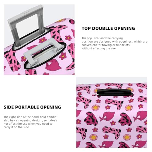 Retro Cowgirl For Travel Luggage Cover Suitcase Protector Fits 18-32 Inch Travel Luggage Protector Elastic Luggage Anti-Scratch Suitcase Cover3
