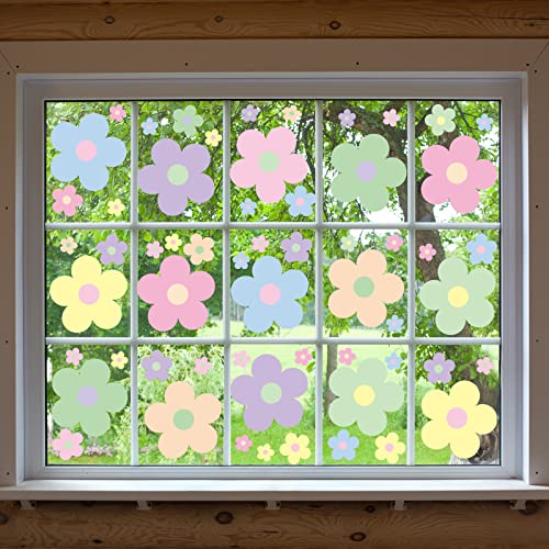 Hotop pegatinas florales decorativas para habitación 128 piezas miniatura 5