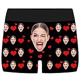 Luincas Bóxers para Hombre Personalizados con Foto,Calzoncillos con Cara Personalizada,Divertidos Ropa Interior
