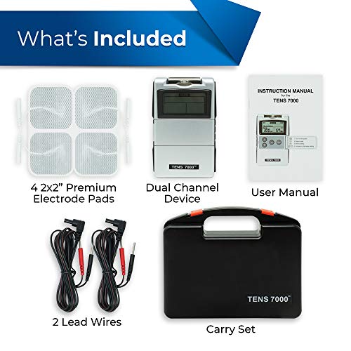 TENS 7000 2nd Edition Digital TENS Unit With Accessories