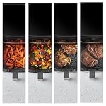 Russell Hobbs Heißluftfritteuse L 4,3L Rapid AirFryer [sehr kleines Gehäuse, 9 Programme] SatisFry (spülmaschinenfest, max 200°C, Fritteuse ohne Öl, TouchScreen, Grillen, Backen, Braten etc) 27610-56 – Bild 3