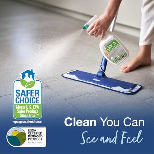 Image of Bona Multi-Surface Floor Cleaner Spray - 32 fl oz - Unscented - Refillable | Residue-Free Floor Cleaning Solution for Stone, Tile, Laminate, and Vinyl Floors