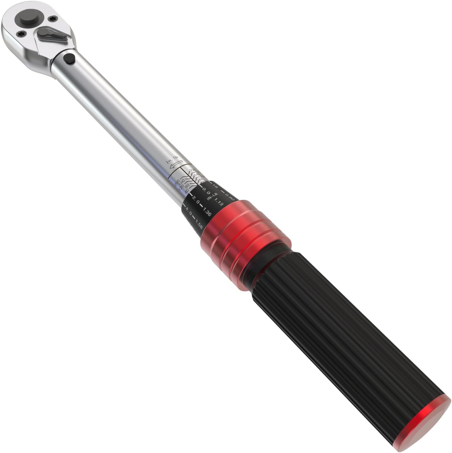SuZhi 1/4-inch Drive Click Small Bike Torque Wrench 20-220in.lb / 2.3-24.9Nm Alloy Aluminum & Cr-Mo Material for Garage Bicycle & Car Maintenance,Small Engine, Bolt & Nut.