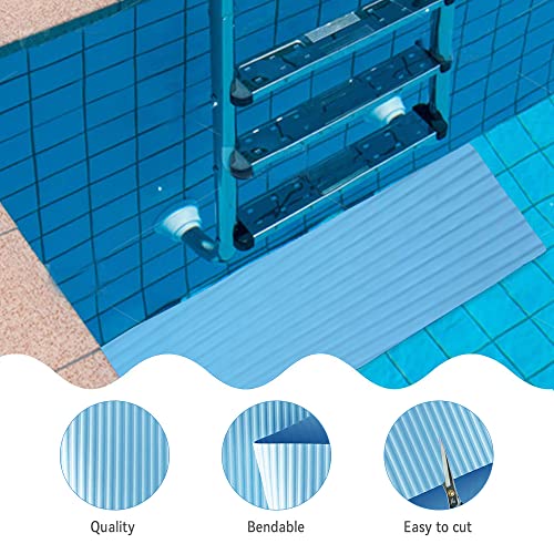 Tapete antideslizante para escalera de piscina, azul, 2 unidades miniatura 7