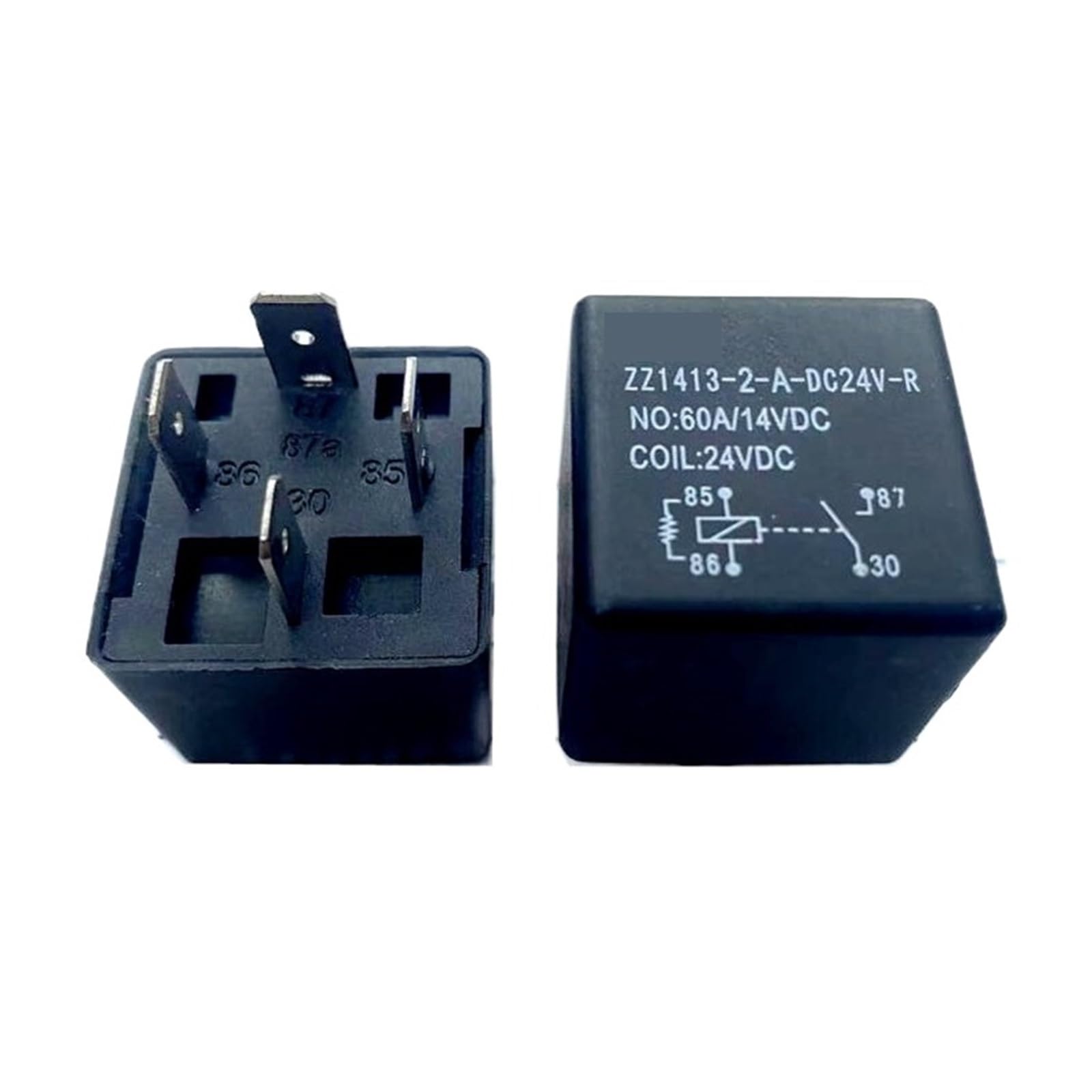 Relais 24V 60A ZZ1413-2-A-DC24V-R pour commander des moteurs et équipements lourds pack de 10