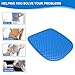TONINT Large Gel Seat Cushion for Long Sitting with Non-Slip Cover,Soft & Breathable,Seat Cushion for Chair,Car,Office,Desk Chair,Wheelchair