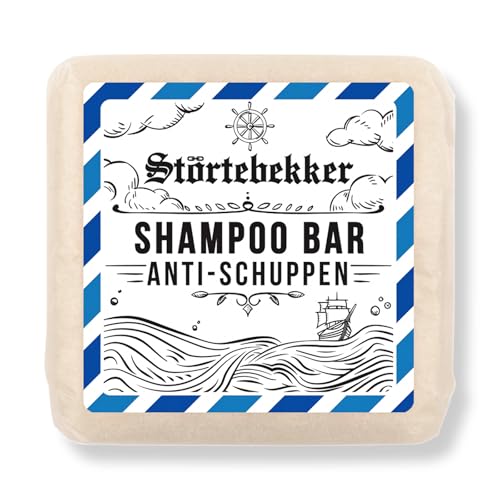 NEU: Störtebekker® Premium Festes Anti Schuppen Shampoo - Festes Shampoo Herren & Damen - 3in1 Duschseife Männer für Haare & Kopfhaut - vegan, handgefertigt (100g)