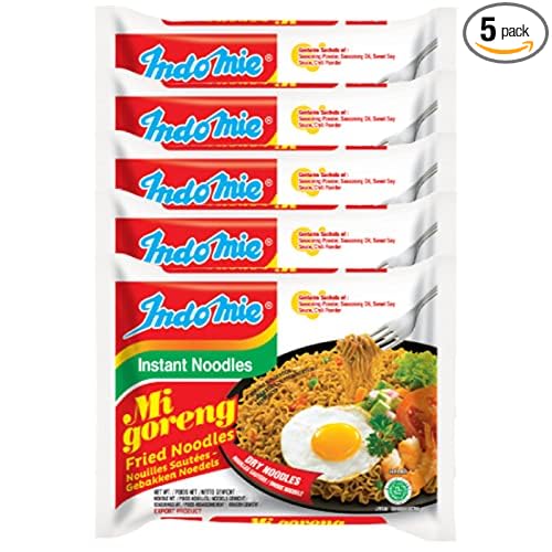 Indomie Spicy Fried Instant Noodles, 79 grams, Pack of 5