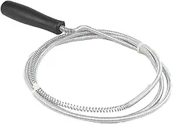 Desentupidor de Pia Ralo Canos Encanamento Tubulação Saída de lavadoras com Cabo Flexível de Metal 150cm Desobstruir Fácil utilização