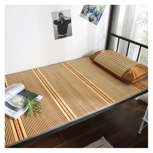 Tapis d'été rafraîchissant en bambou naturel pliable pour dortoir - 80x190 cm