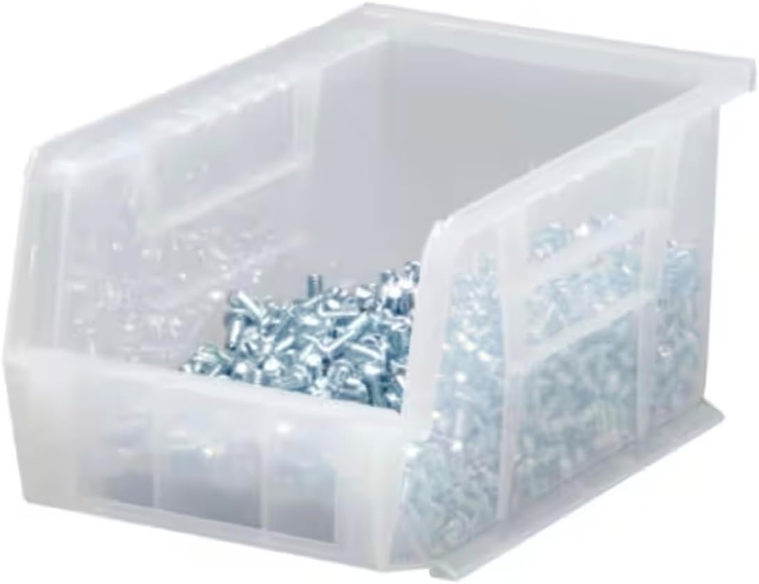 Clear Stackable and Hangable Bins, 2.40 Qt. (12-Pack) SC20231