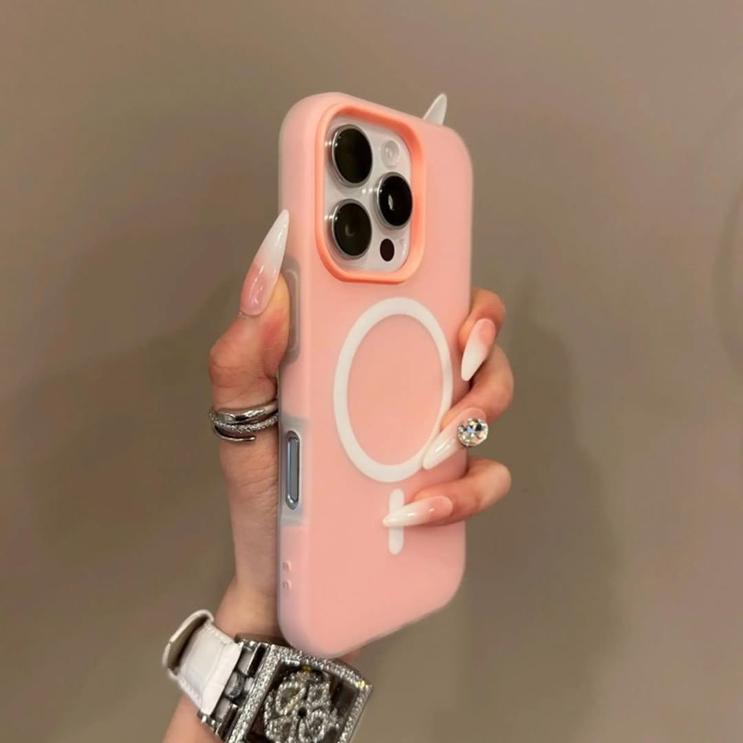Coque iPhone 12 Pro Max rose mat pour protection quotidienne et charge sans fil