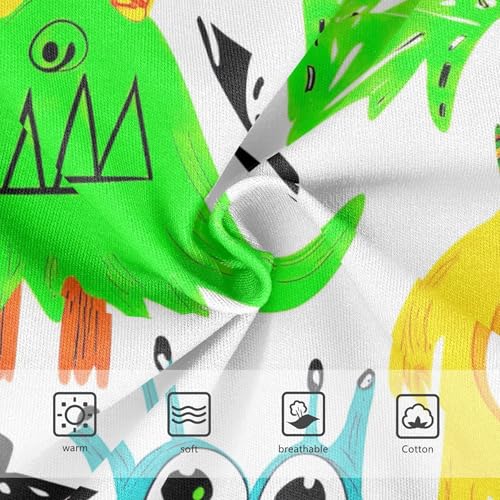 Animal Girls Underwear Toddlers 2t Cotton Panties Little Girl Cute Doodle Cartoon Monsters Bright Briefs Girls Undies3