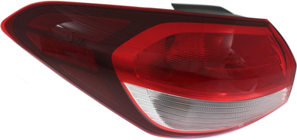 CarLights360 For Kia Forte Tail Light 2017 2018 Driver Side Sedan Bulbs Included DOT Certified KI2804134 | 92401 B0600