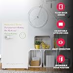 Frigidaire EFR331-WHITE 3.2 Cu ft Eraser Board Mini Compact Dorm Fridge (White)