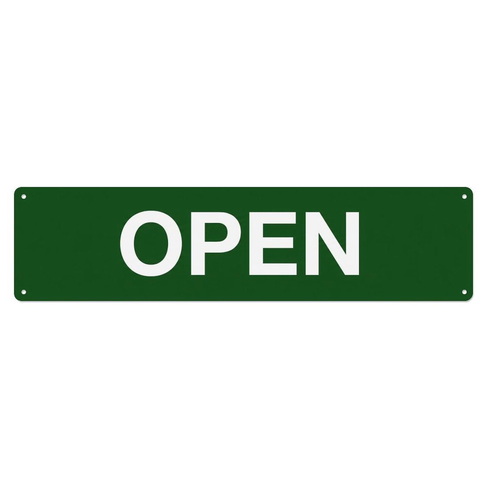 Open Welcome Business Hours Metal Tin Sign