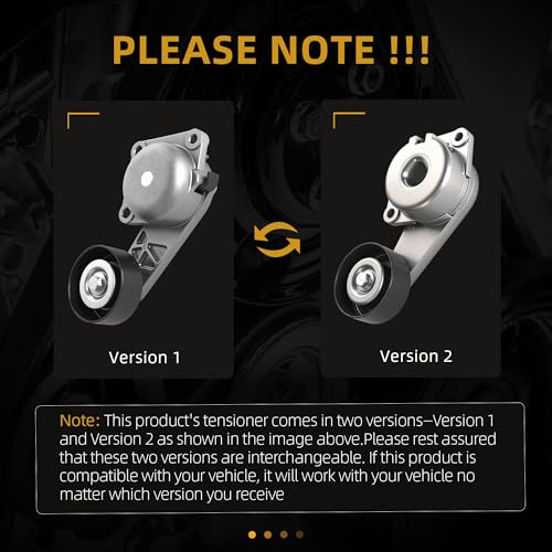 Image of Belt Tensioner Serpentine Belt Idler Pulley Kit For Ford F150 /F250 /F350 /Expedition 2007-2008, For Lincoln Navigator 2007-2009, For Lincoln Mark LT 2008, 4.6L /5.4L 8V OE# 38274 305263