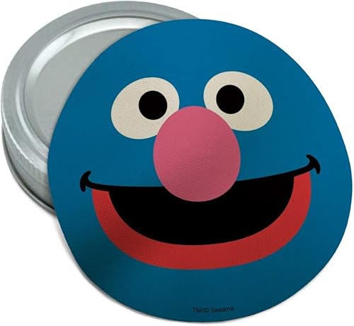 Sesame Street Grover Face - Abridor de tapa de goma antideslizante