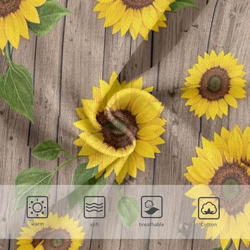 Cotton Toddler Underwear Floral Vivid Yellow Sunflowers Green Leaves Cute Panties Girl Designer Briefs Girls Undies 2t3