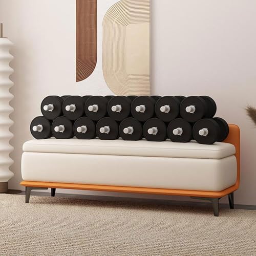 Tabouret de rangement banc chaussures entrée chambre avec grand coffre - 6