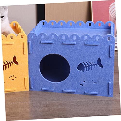 ORFOFE Maca De Gato Removível Ninho De Gato Respirável Ninho De Cachorro Respirável Casa Arranhadora