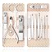 ZIZZON Professional Nail Care kit Manicure Grooming Set with Travel Case(Rose Gold)