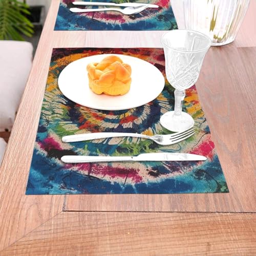 Set de table coloré lavable et antidérapant en PVC tressé pour une protection de table durable