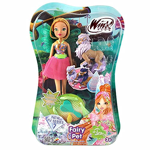 Witty Toys Flora mit Feentier Magiwolf Amarok Fairy Pet Puppe Winx Club Fee 28 cm – Bild 3