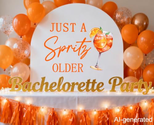 Vinilo Decorativo 'Just a Spritz Older' Naranja 35.5x11.8 in miniatura 5