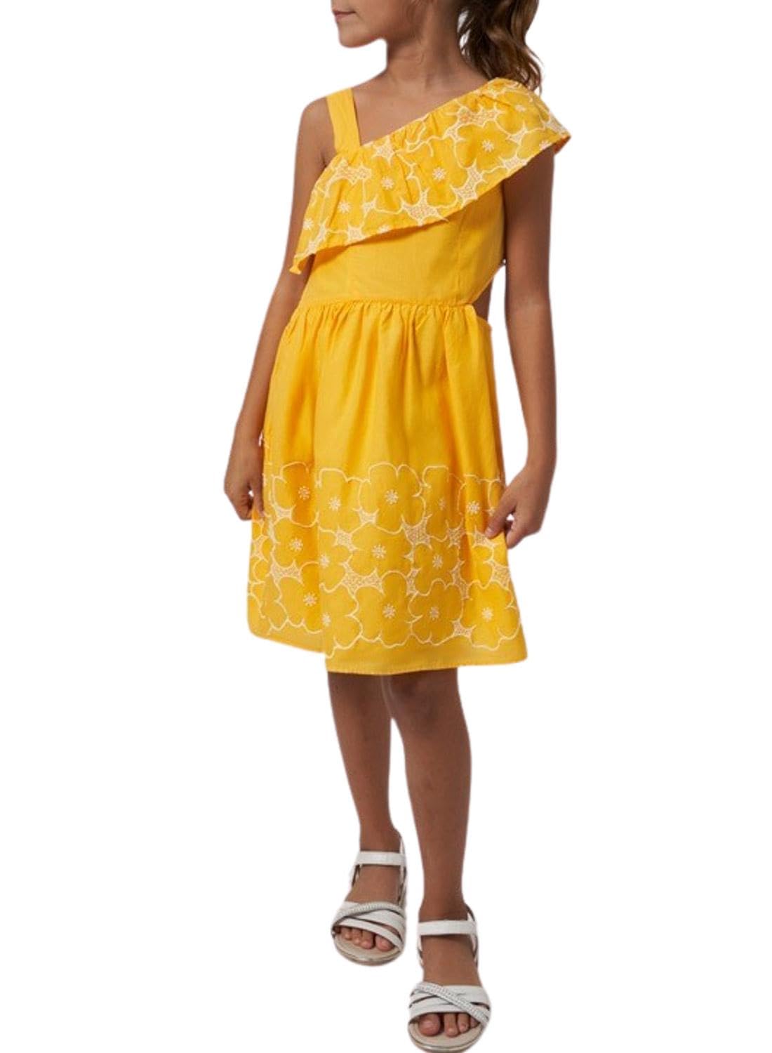 Mayoral Vestido Asimetrico Bordado para niña