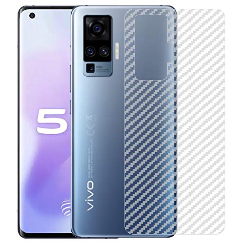 Image of Compatible with Vivo X51 (5G) Back Screen Protective Film Carbon Fiber Skin Transparent Screen Guard Sticker