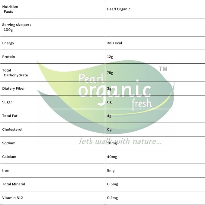 Image of Pearl Organic Fresh Multigrain Pearl Dalia /Daliya | Millet Healthy Breakfast Cereal with Wheat, Maize, Pearl Barley, Moong Dal & Sorghum | High Fiber & Protein-Rich Mix Grain Porridge | Supports Digestion & Weight Loss (500 gm)