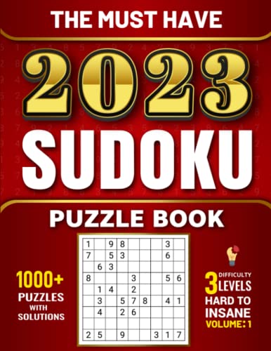 The Must Have 2023 Sudoku Puzzle Book: 1000+ Sudoku Puzzles with full Solutions for Teens Adults and Seniors. Hard to Insane Levels. Gift idea for Sudoku Lovers! image 2