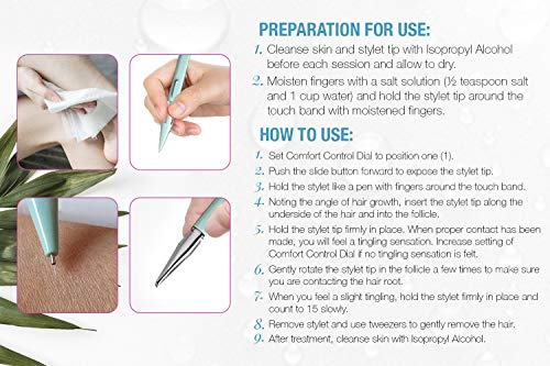 Clean + Easy 45026 Non-Laser Personal Electrolysis Device - Permanent Hair Removal thumb #5