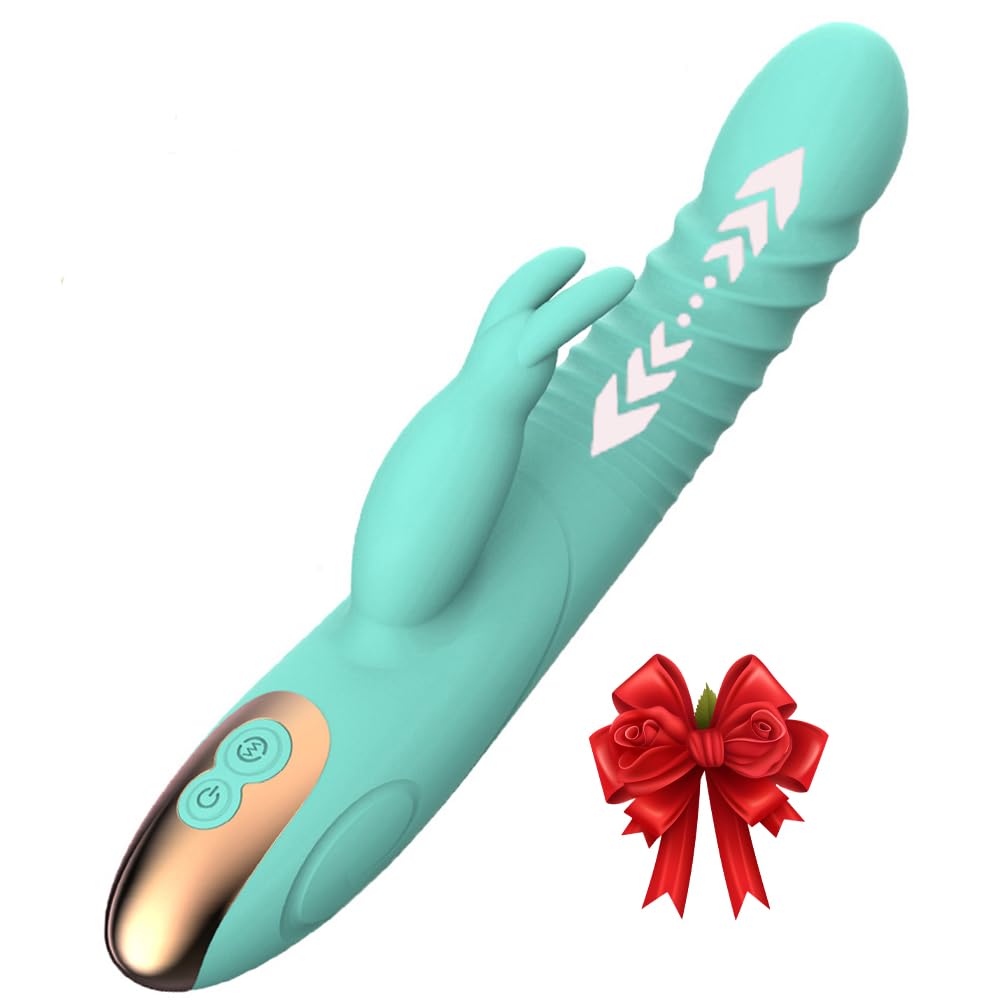 9 inch Adult Toy for Women Rabbit Ears Toys for Women Pleasure Thrusting Games for Men and Women Machine Realistic Handheld Woman Gift 8 Speeds