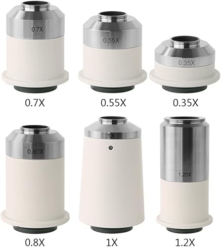 Miniatura 2 de Microscope Accessories Kit 035X 055X 07X 08X 1X 12X15X T2 to C Mount Tube Microscopio Camera Adapter for Trinocular Microscope Microscope Slides
