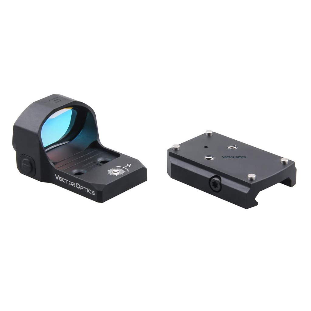 Vector Optics Frenzy 1x20x28mm Tactical Red Dot Sight with TRI and VT Footprint, Red Illuminated Reticle, 6 MOA Dot Size, 8 Levels of Illumination & 2 Levels of NV