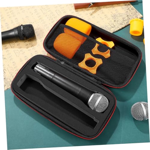 ERINGOGO 2 pcs Portable Handheld Microphone Case EVA Hard Shell Mic Storage Bag with Zipper for Travel and Mic Protection miniatura 2