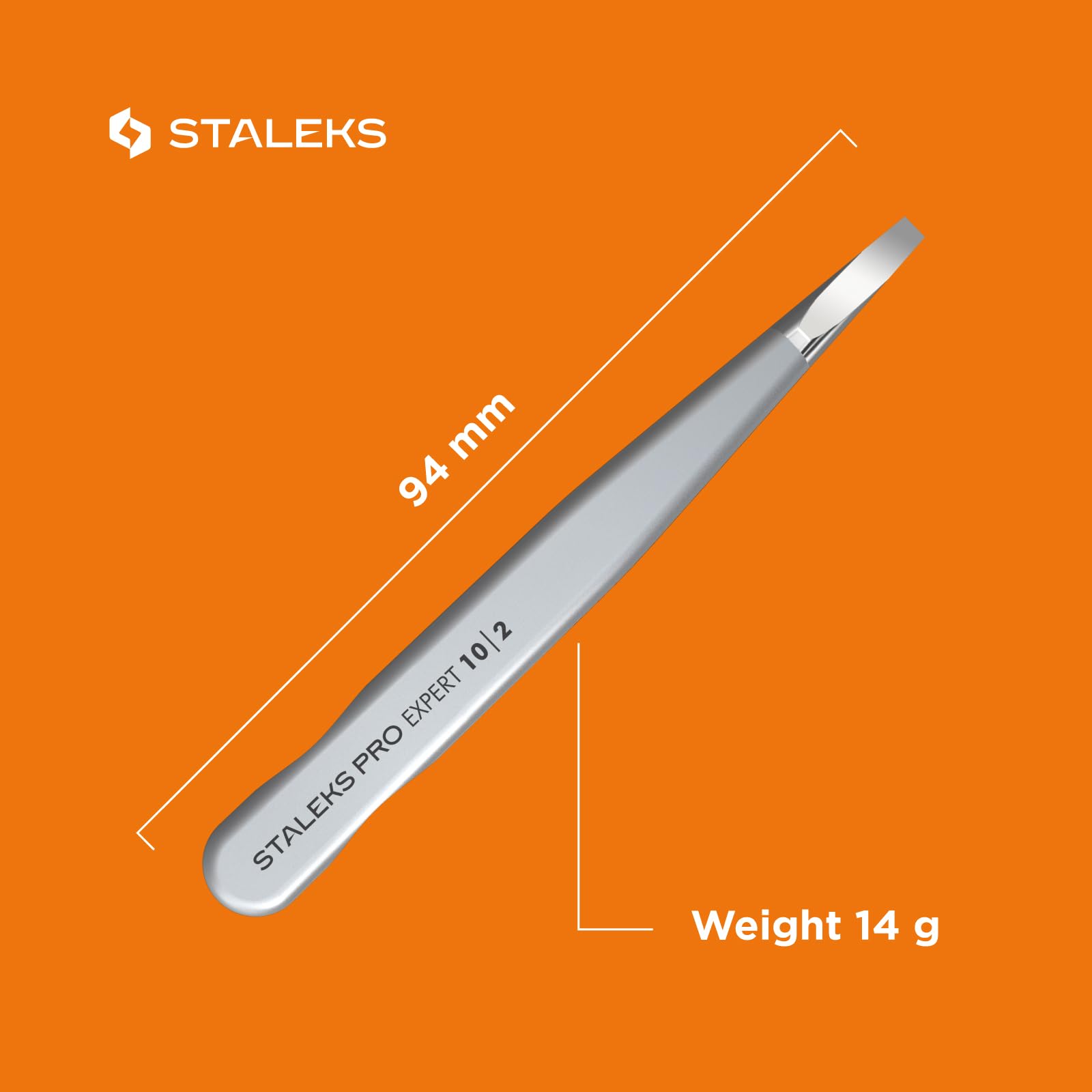 Staleks PRO Expert 10 Eyebrow Tweezers TE-10/2 3