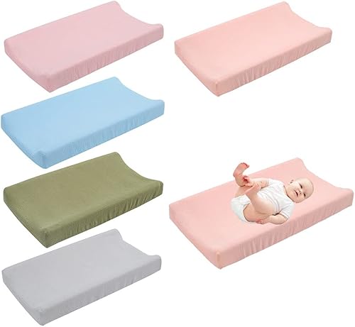 Miniatura 5 de Funda para cambiador para bebé, niña, niño, cómoda funda de cambiador de pañales, fundas de cambiador de color sólido, funda extraíble