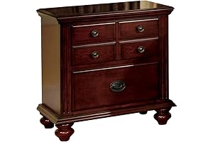 Furniture of America Gabrielle Ii Cherry Nightstands - Set of Two