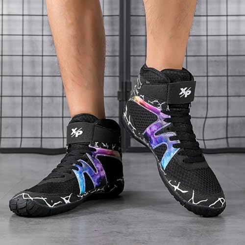 Men's Professional Boxing, Wrestling & MMA Shoes - Breathable, Ankle-Protected, Rebound & Non-Slip for Gym/Boxing Gym4